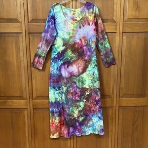 Multicolor Tie-Dye Women's Dress